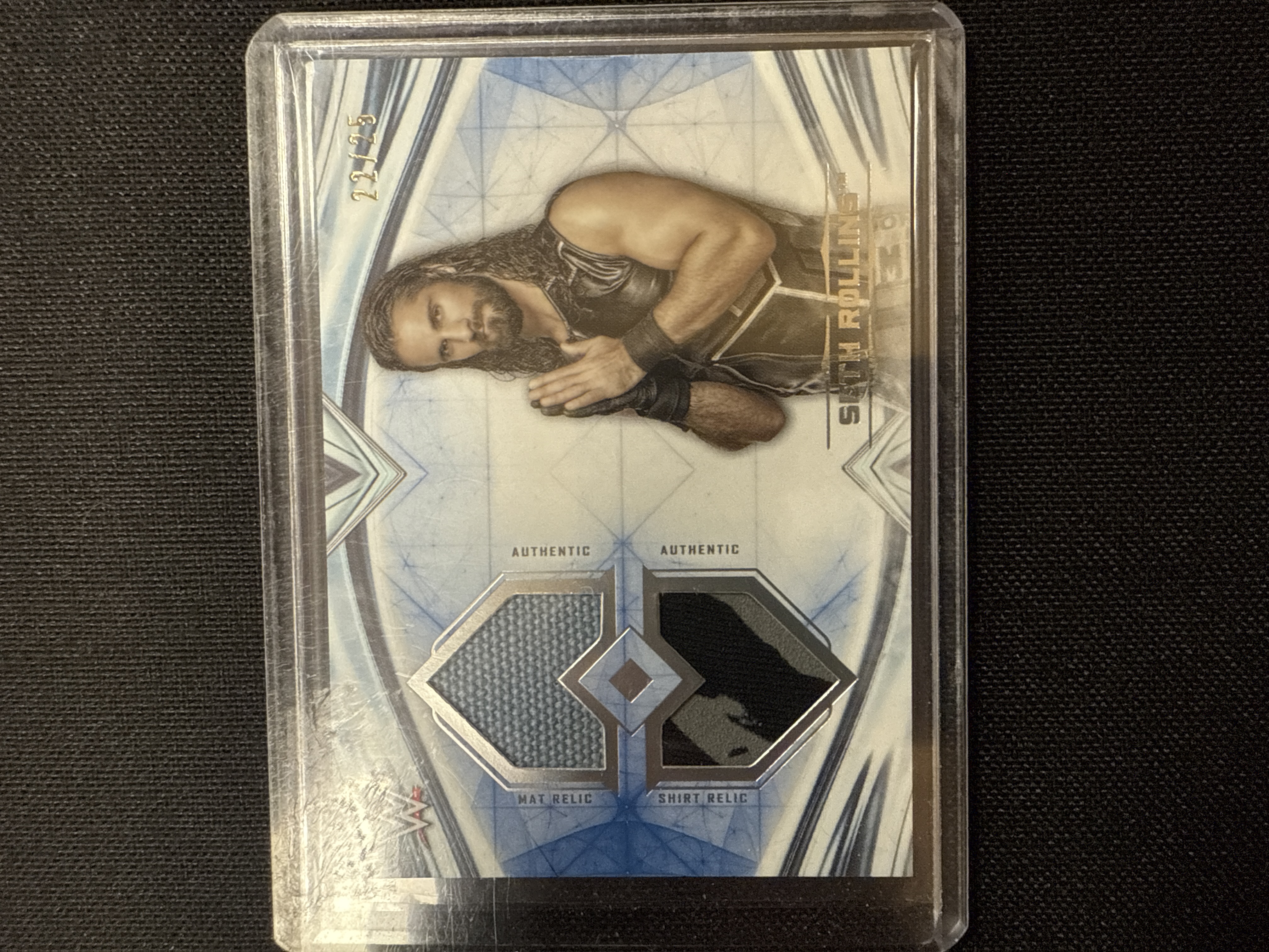 2020 Topps WWE Undisputed Seth Rollins Dual Relic #DR-SR 22/25
